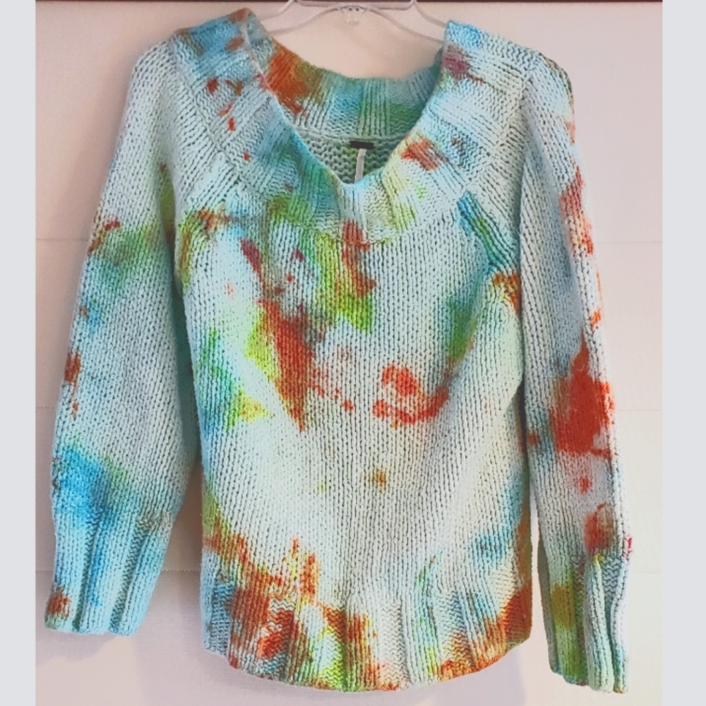 Free People Hand-dyed Sweater, Sz. L